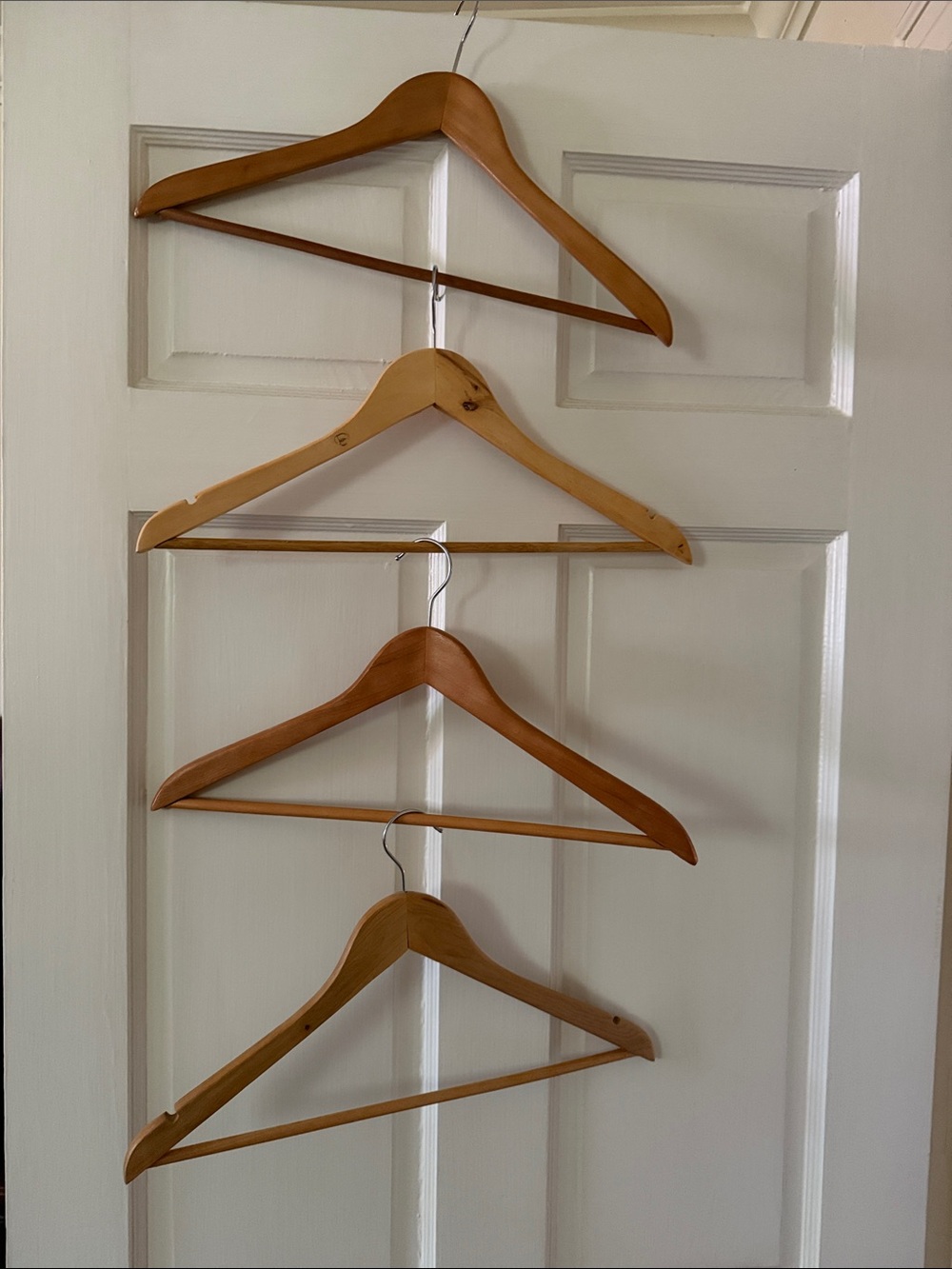 Set of 24 Natural Wood Clothing Hangers –